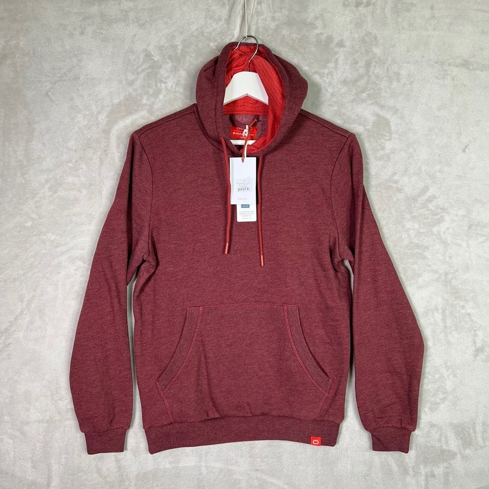 Marine Layer x Oracle Men's XS Fleece Pullover Hoodie In Burnt Henna‎ Red NWT